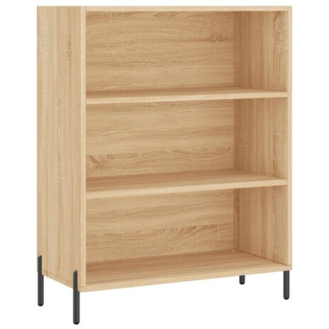 Schappenkast 69,5x32,5x90 cm bewerkt hout sonoma eikenkleurig 2