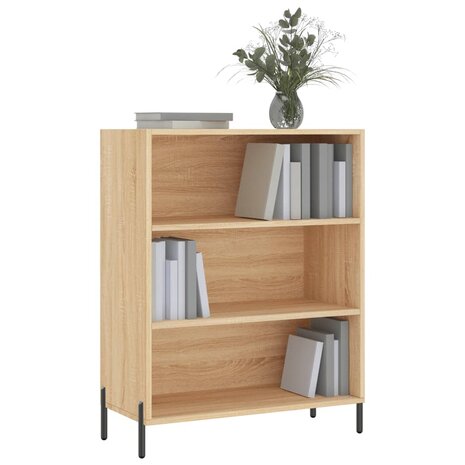 Schappenkast 69,5x32,5x90 cm bewerkt hout sonoma eikenkleurig 3
