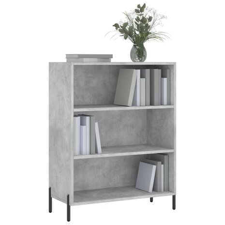 Schappenkast 69,5x32,5x90 cm bewerkt hout betongrijs 3
