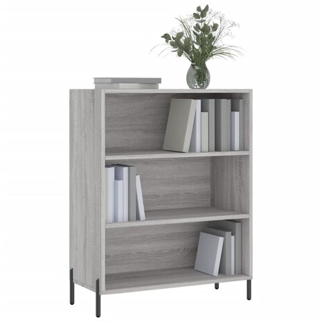 Schappenkast 69,5x32,5x90 cm bewerkt hout grijs sonoma eiken 3