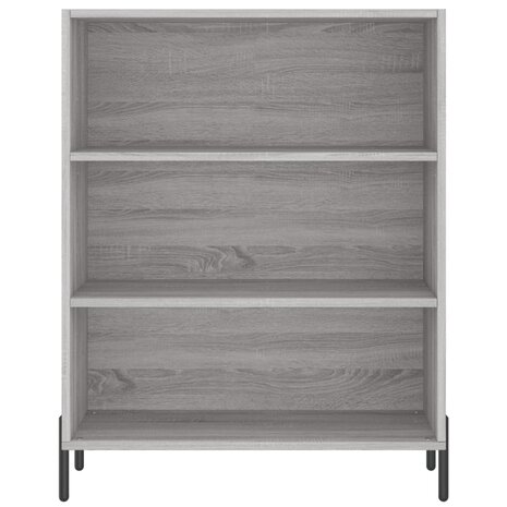 Schappenkast 69,5x32,5x90 cm bewerkt hout grijs sonoma eiken 4