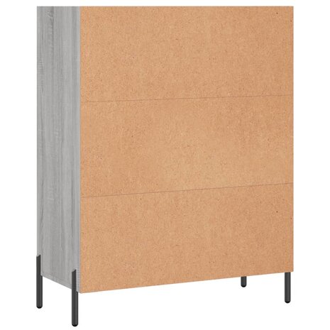 Schappenkast 69,5x32,5x90 cm bewerkt hout grijs sonoma eiken 6