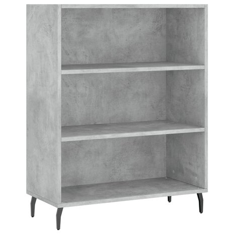 Schappenkast 69,5x32,5x90 cm bewerkt hout betongrijs 2