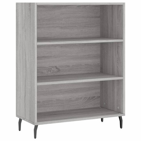 Schappenkast 69,5x32,5x90 cm bewerkt hout grijs sonoma eiken 2