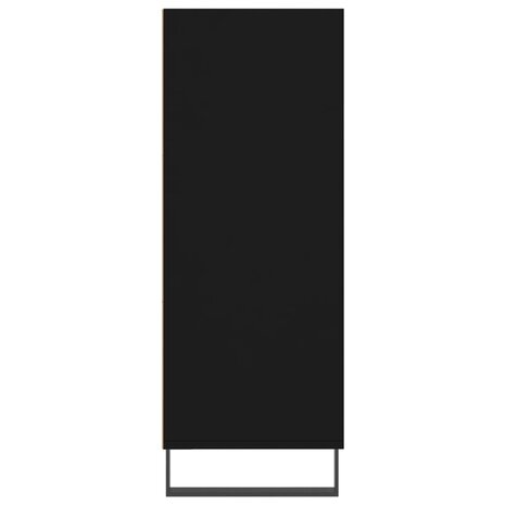 Schappenkast 69,5x32,5x90 cm bewerkt hout zwart 5