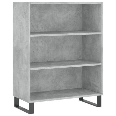 Schappenkast 69,5x32,5x90 cm bewerkt hout betongrijs 2