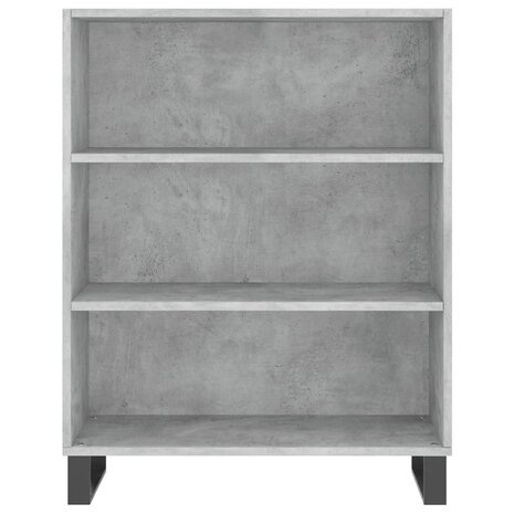 Schappenkast 69,5x32,5x90 cm bewerkt hout betongrijs 4