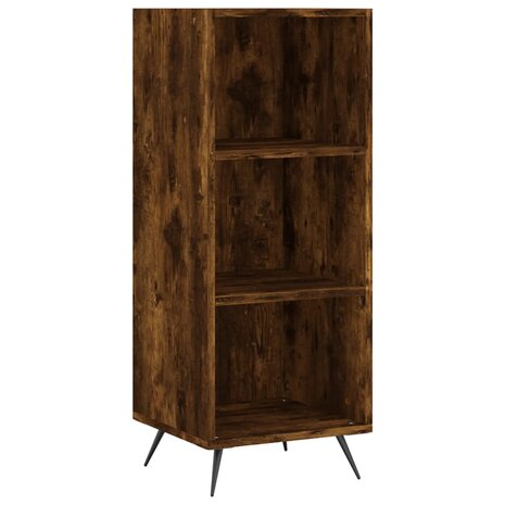 Schappenkast 34,5x32,5x90 cm bewerkt hout gerookt eikenkleurig 2