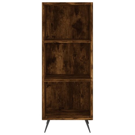Schappenkast 34,5x32,5x90 cm bewerkt hout gerookt eikenkleurig 4