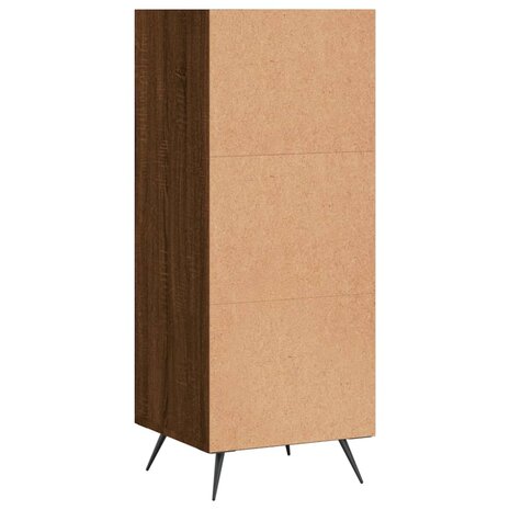 Schappenkast 34,5x32,5x90 cm bewerkt hout bruin eikenkleur 6