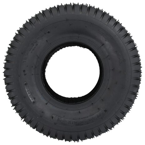 4-delige Kruiwagenband- en binnenbandset 15x6.00-6 4PR rubber 4