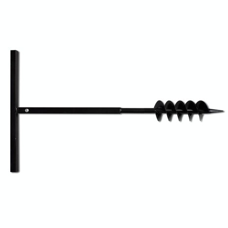 Grondboor 100 mm met 5 m verlengstuk Staal 3