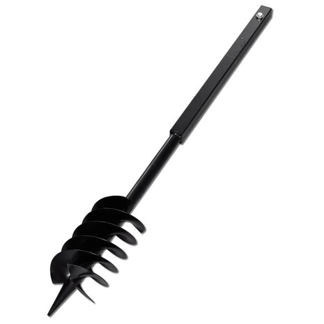 Grondboor met handvat 150 mm en verlengstukken 5 m staal 4