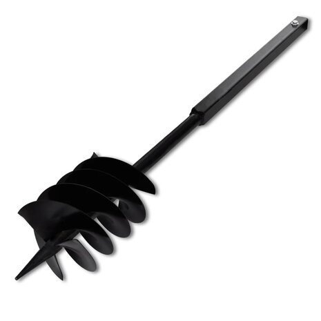 Grondboor met handvat 180 mm en verlengstukken 5 m (staal) 4