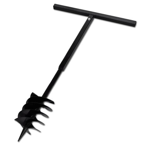 Grondboor met handvat 180 mm en verlengstukken 9 m (staal) 5