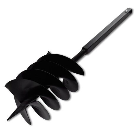 Grondboor met handvat 200 mm en verlengstukken 9 m (staal) 4