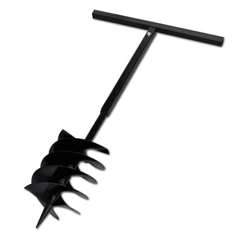 Grondboor met handvat 200 mm en verlengstukken 13 m (staal) 5