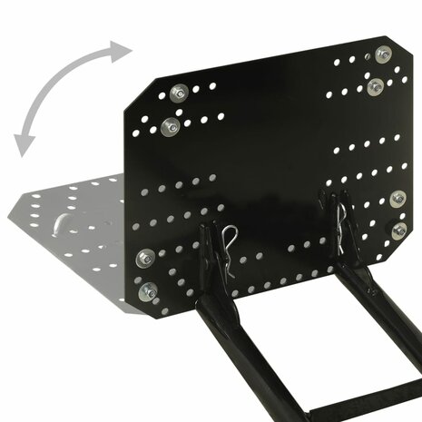 Sneeuwploeg voor ATV 115x38 cm zwart 5