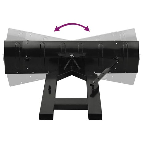 Sneeuwploeg voor heftruck 150x38 cm zwart 9