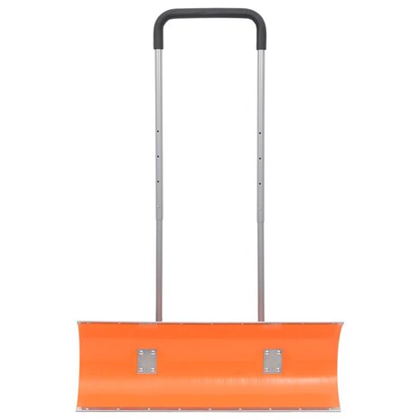 Sneeuwschep met uitschuifbaar handvat 96 cm bladstaal oranje 2