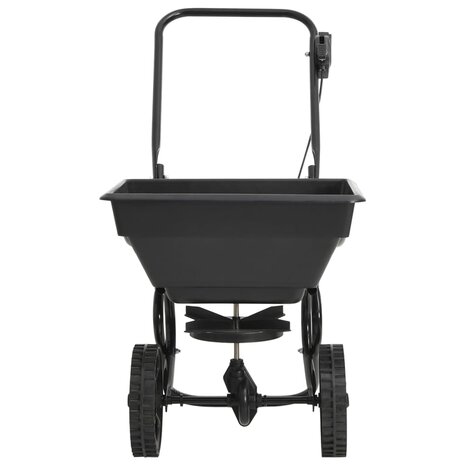 Strooiwagen duwmodel 15 L 92x46x70 cm PVC en staal 2