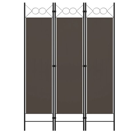 Kamerscherm met 3 panelen 120x180 cm antraciet 1