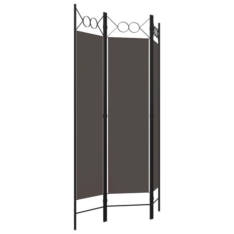 Kamerscherm met 3 panelen 120x180 cm antraciet 3