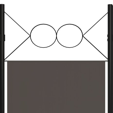 Kamerscherm met 3 panelen 120x180 cm antraciet 5