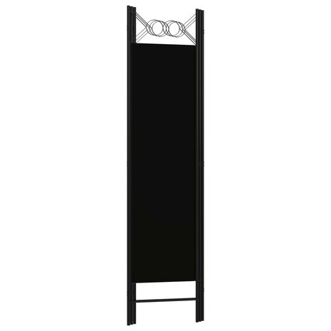 Kamerscherm met 3 panelen 120x180 cm zwart 4