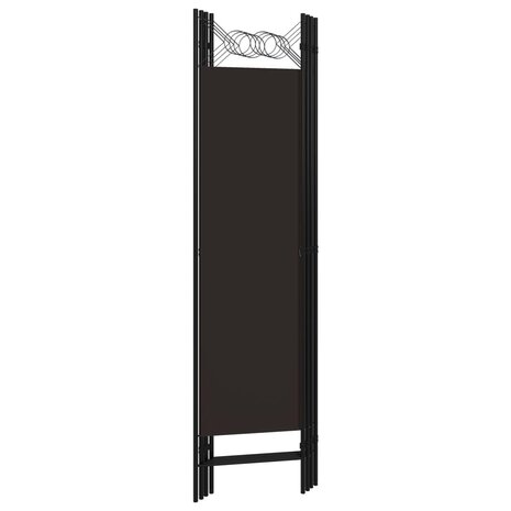 Kamerscherm met 4 panelen 160x180 cm bruin 4