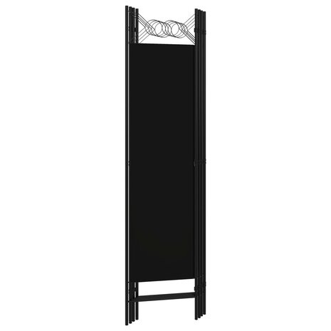 Kamerscherm met 4 panelen 160x180 cm zwart 4
