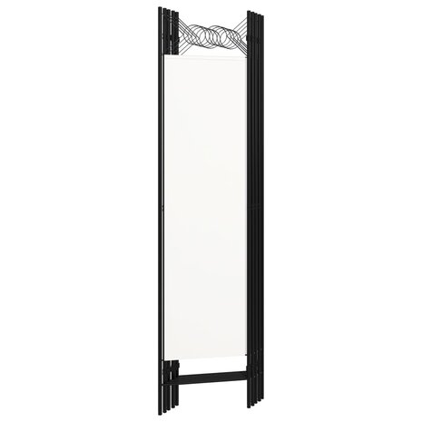 Kamerscherm met 5 panelen 200x180 cm wit 4