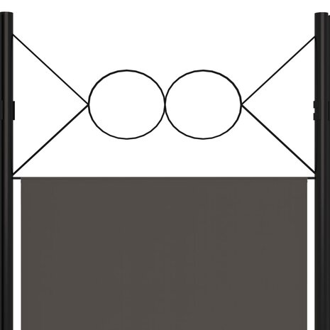 Kamerscherm met 5 panelen 200x180 cm antraciet 5