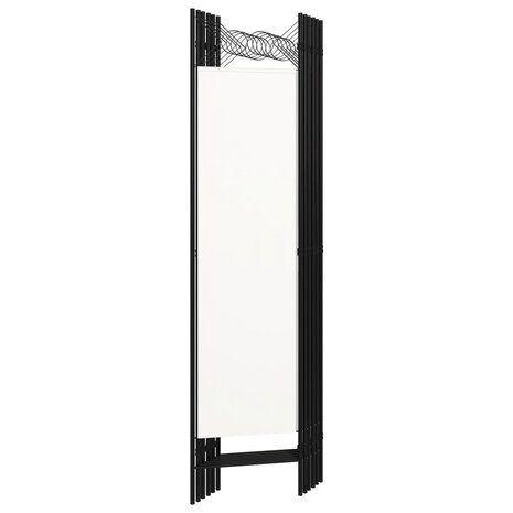 Kamerscherm met 6 panelen 240x180 cm wit 4