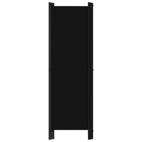 Kamerscherm met 4 panelen 200x180 cm zwart   4