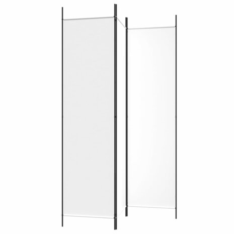 Kamerscherm met 3 panelen 150x200 cm stof wit 5