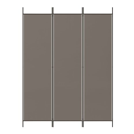 Kamerscherm met 3 panelen 150x200 cm stof antracietkleurig 3