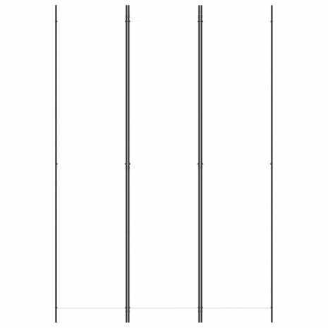 Kamerscherm met 3 panelen 150x220 cm stof wit 3