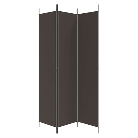 Kamerscherm met 3 panelen 150x220 cm stof bruin 5