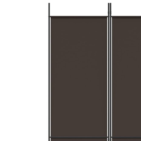  Kamerscherm met 4 panelen 200x220 cm stof bruin 7
