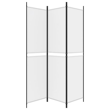 Kamerscherm met 3 panelen 150x200 cm stof wit 4