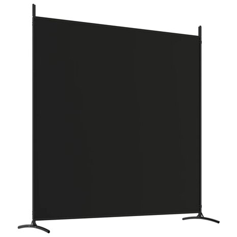 Kamerscherm met 3 panelen 525x180 cm stof zwart 6