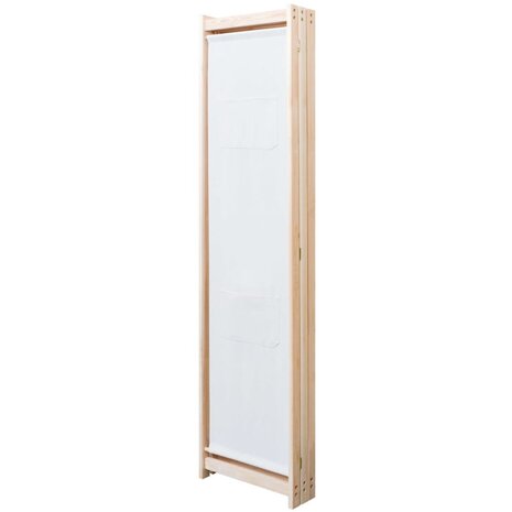 Kamerscherm met 3 panelen 120x170x4 cm stof crème 3