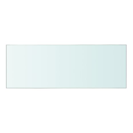 Wandschap transparant 40x12 cm glas 2
