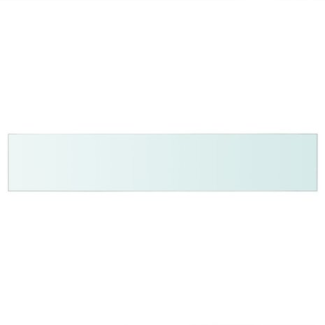 Wandschap transparant 70x12 cm glas 2