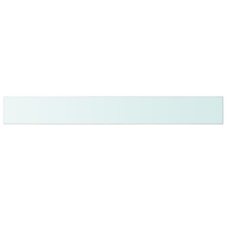 Wandschap transparant 100x12 cm glas 2