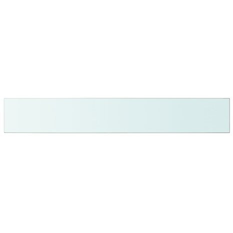 Wandschap transparant 100x15 cm glas 2