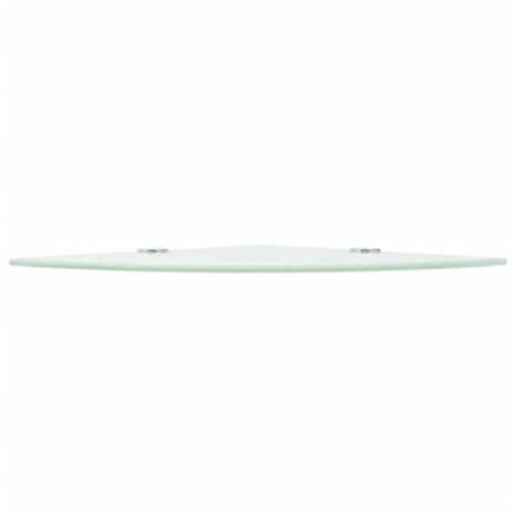 Hoekschap met chromen dragers 25x25 cm glas wit 3