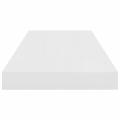Wandschap zwevend 60x23,5x3,8 cm MDF hoogglans wit 5