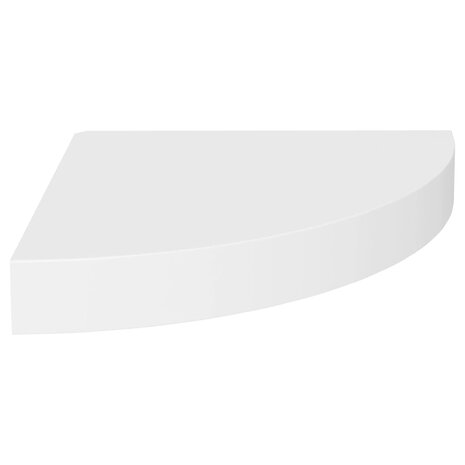 Hoekschap zwevend 25x25x3,8 cm MDF wit 2